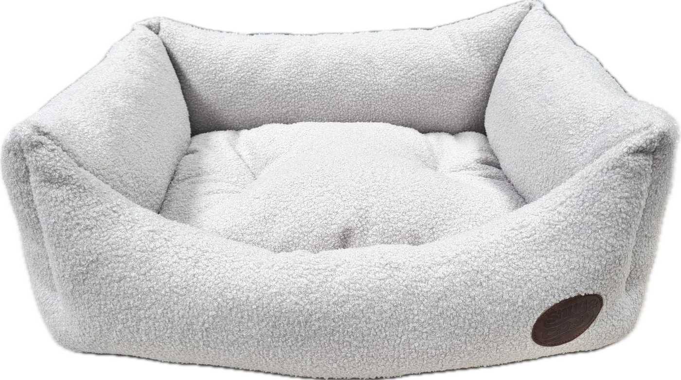 Teddy Bouclé Dog Bed Oat