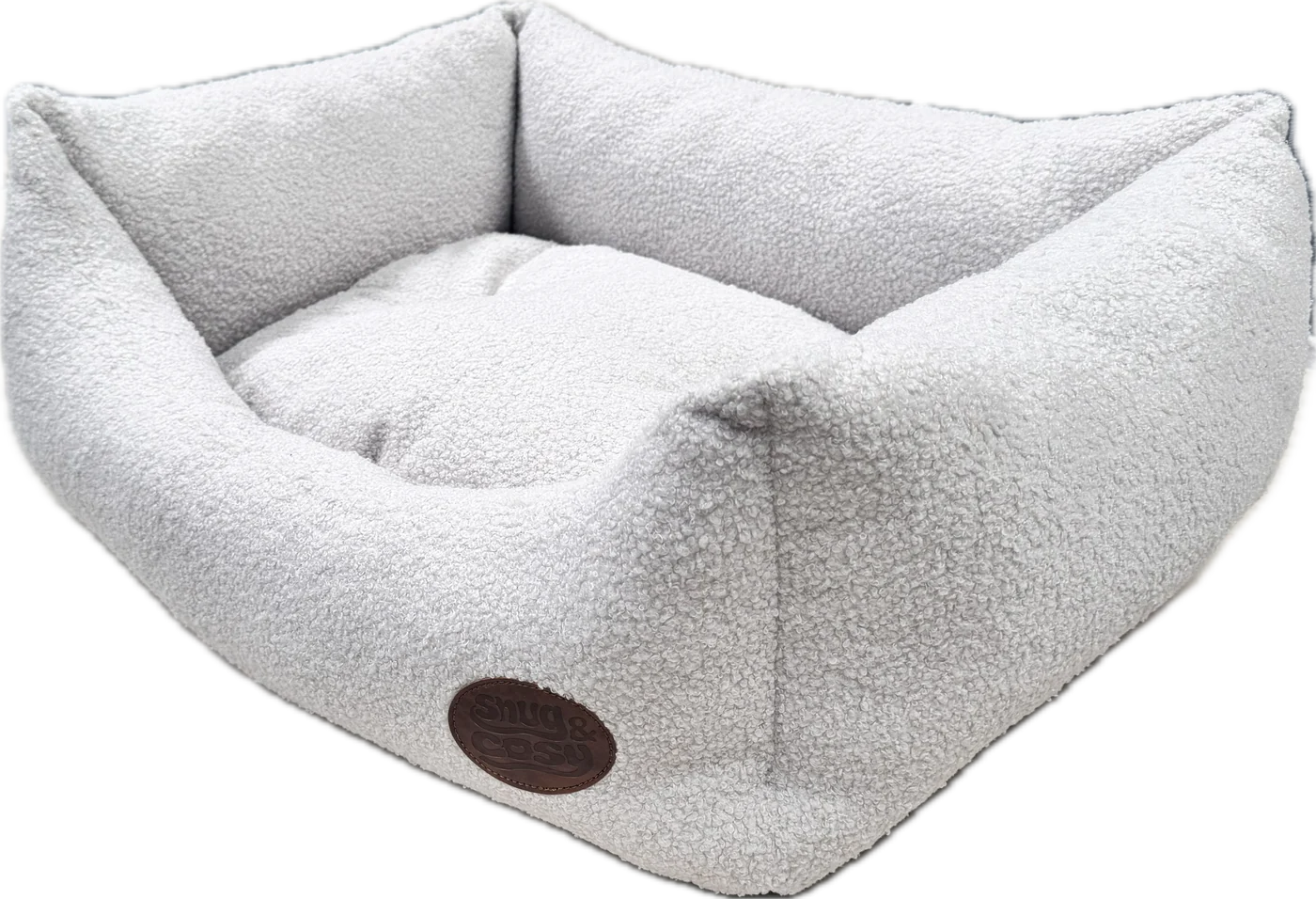 Teddy Bouclé Dog Bed Oat