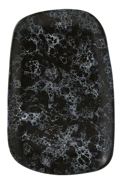 Vara Black Marble Effect Serving Platter