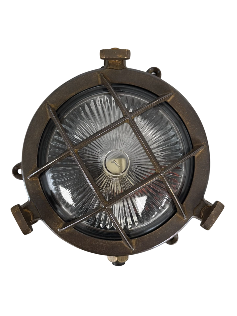 Mini Compass Guard Bulkhead Outdoor Wall Light