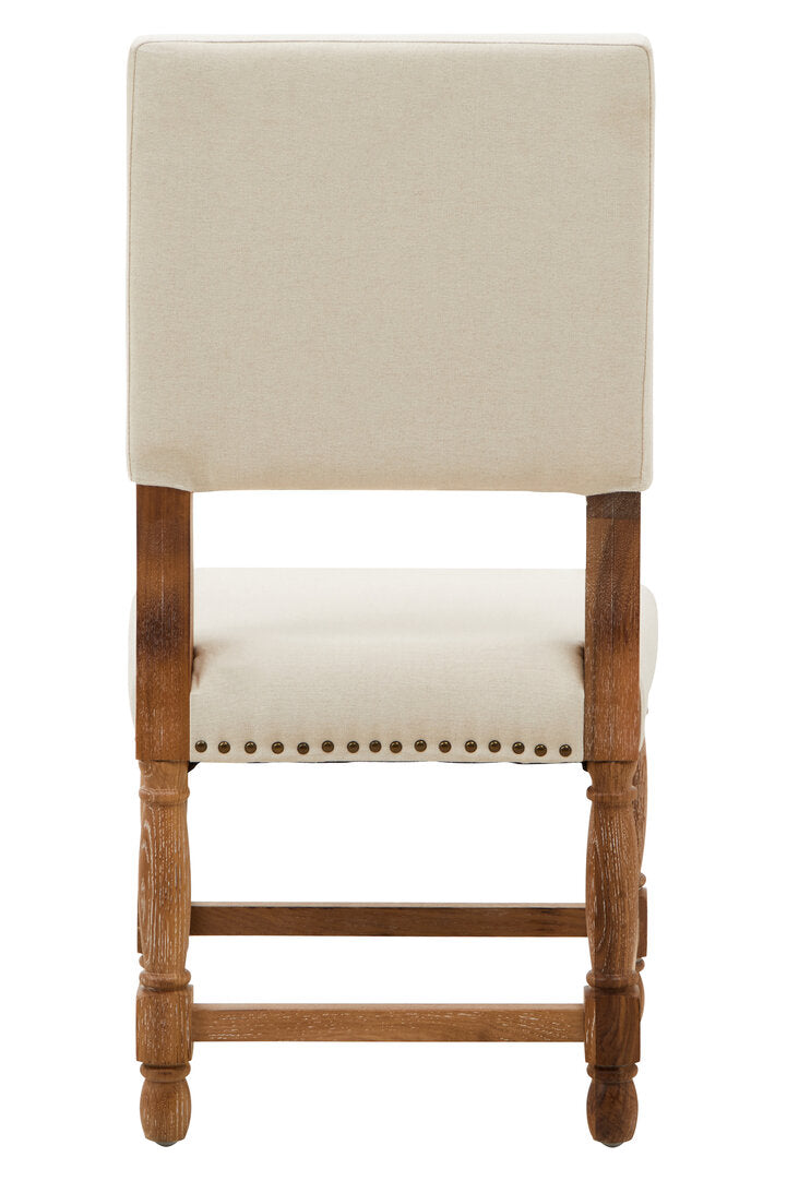 Arden Whitewash Oak & Linen Dining Chair