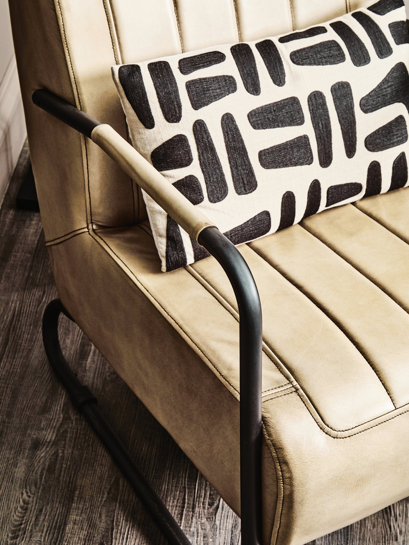 Forge Tan Leather Armchair