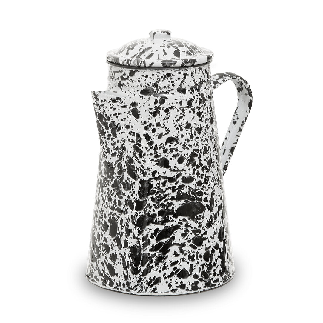 Vara Black And White Patterned Teapot