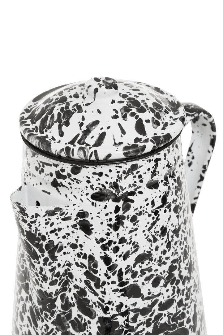 Vara Black And White Patterned Teapot