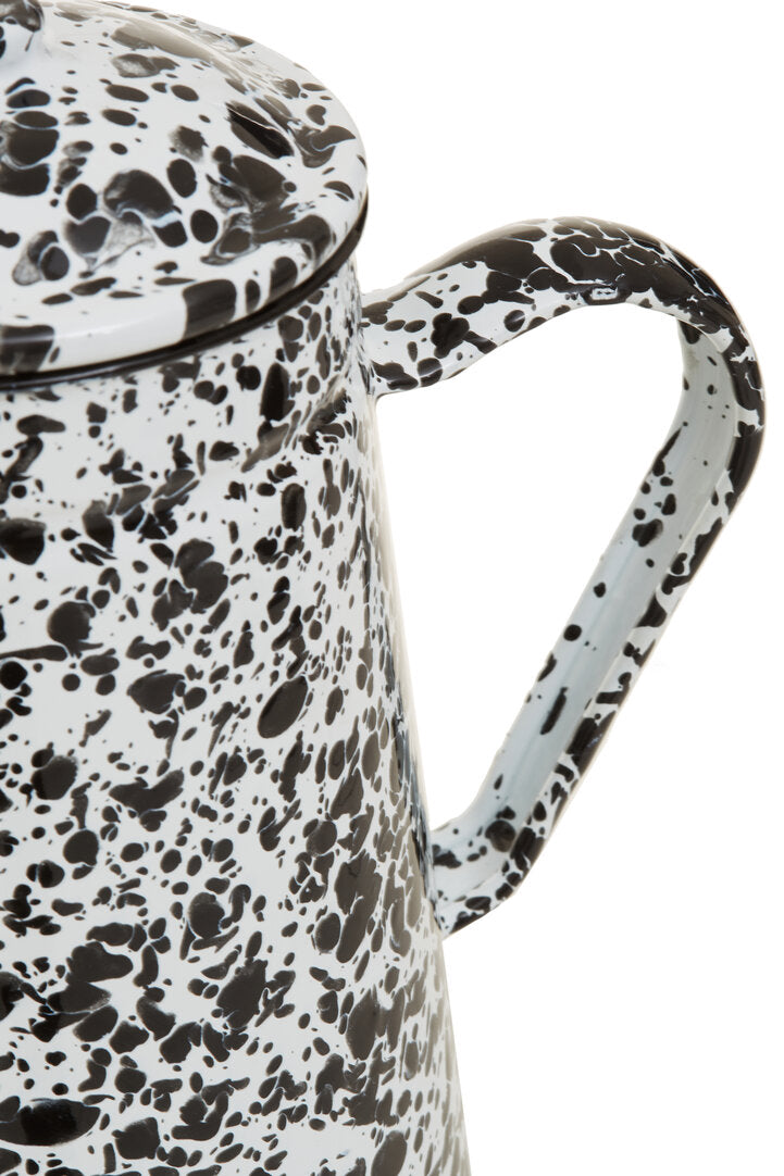 Vara Black And White Patterned Teapot