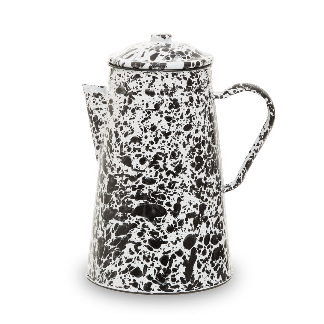 Vara Black And White Patterned Teapot