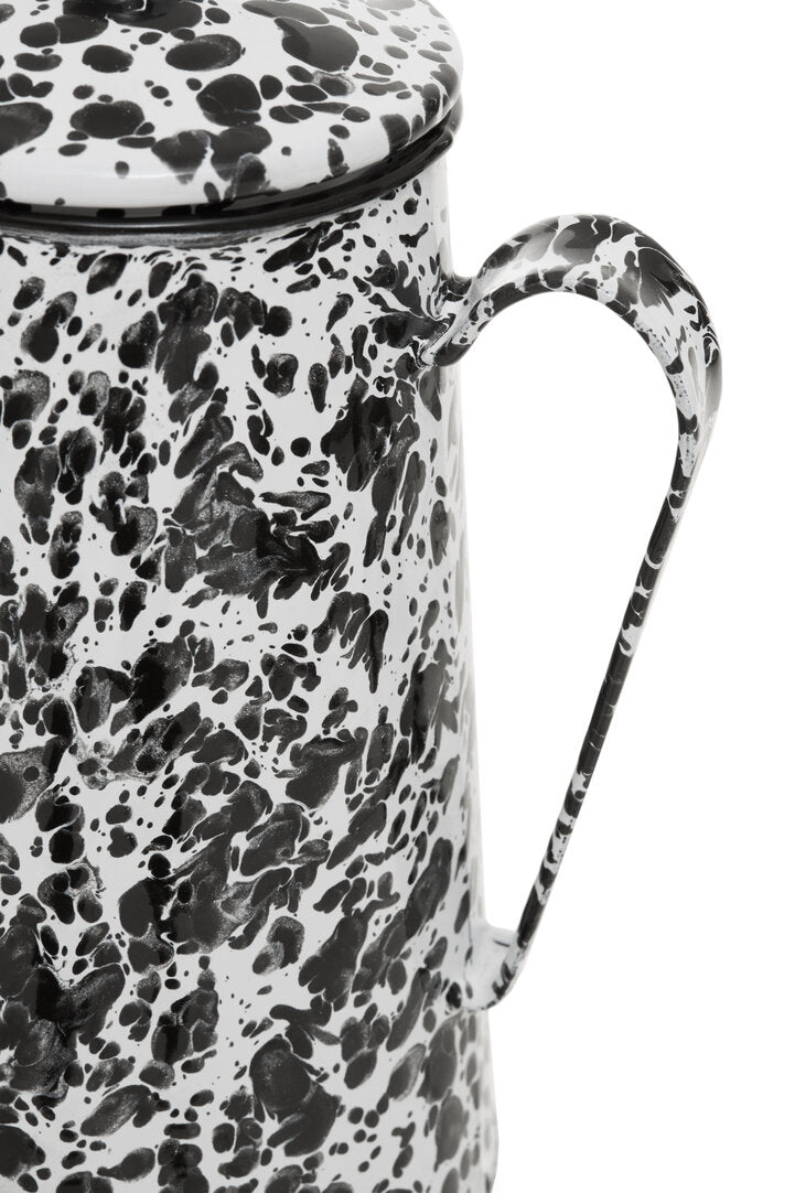 Vara Black And White Patterned Coffee Pot
