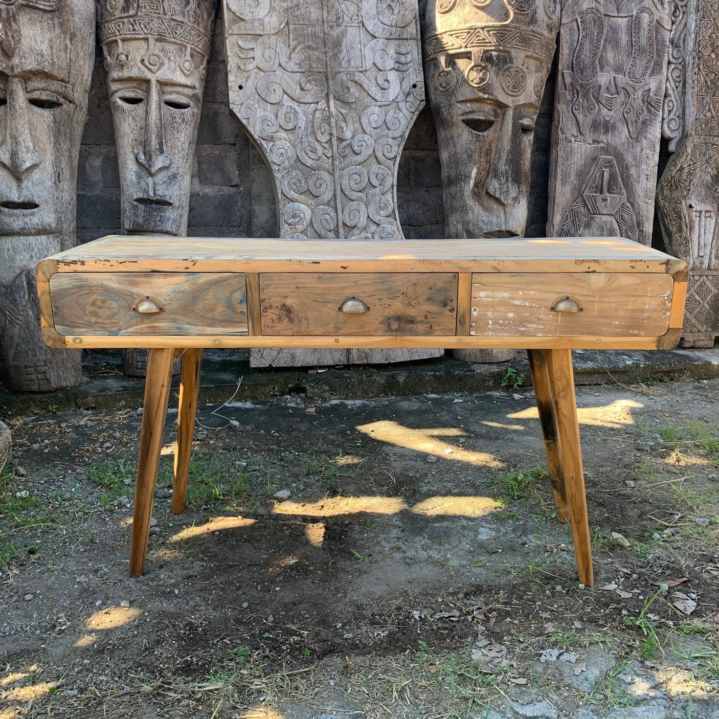 Recycled Wood Console Table