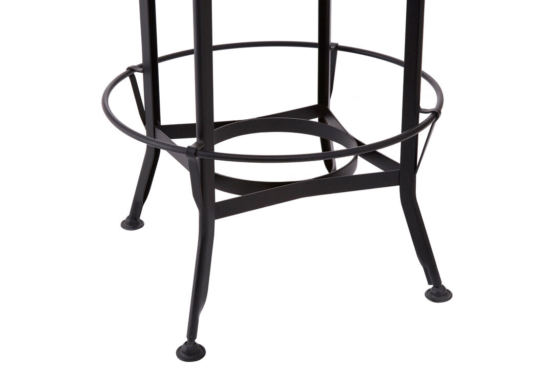 Forma Walnut & Black Metal Bar Table