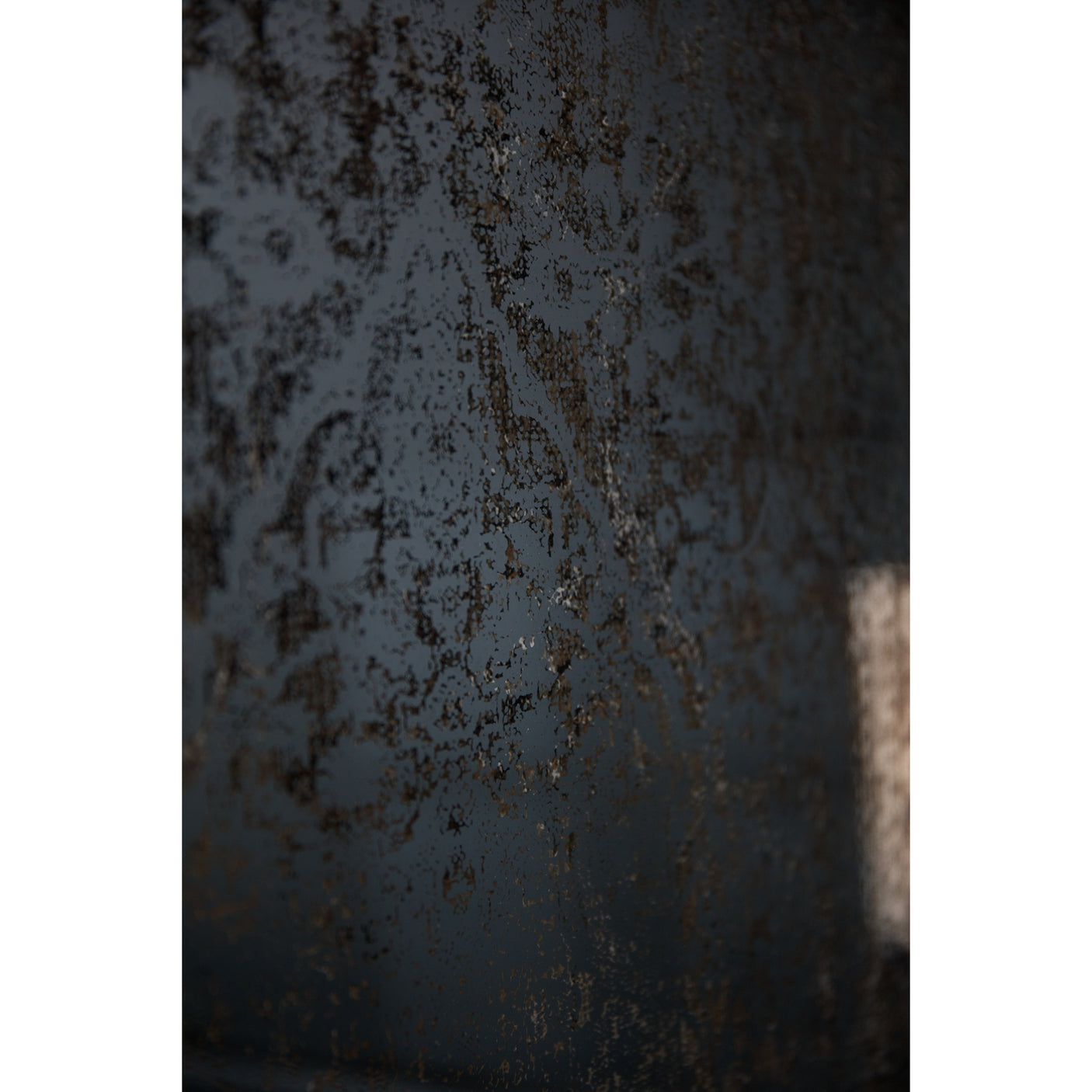 Antique Etched Foxed Wall Art Mirror