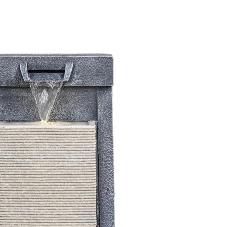 Outdoor Contemporary Cube Water Feature Cement