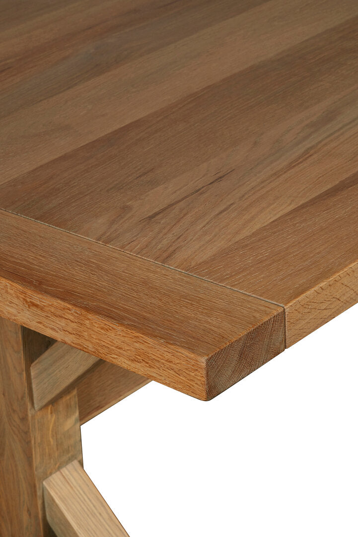 Arden Cross Legged Oak Dining Table