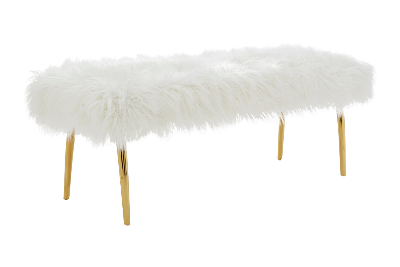The Honeybourne Ultimate Luxe Fur Effect Bench