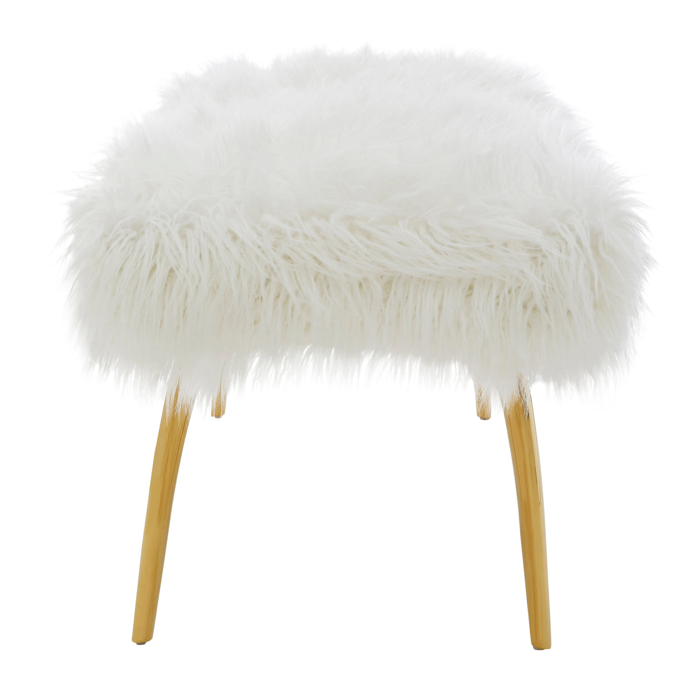 The Honeybourne Ultimate Luxe Fur Effect Bench