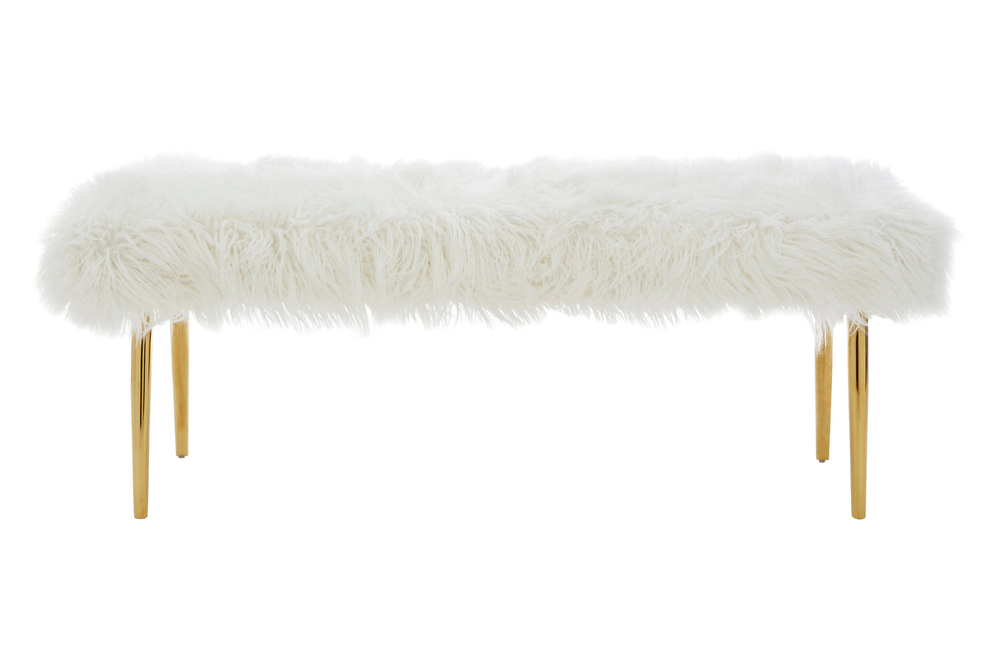 The Honeybourne Ultimate Luxe Fur Effect Bench