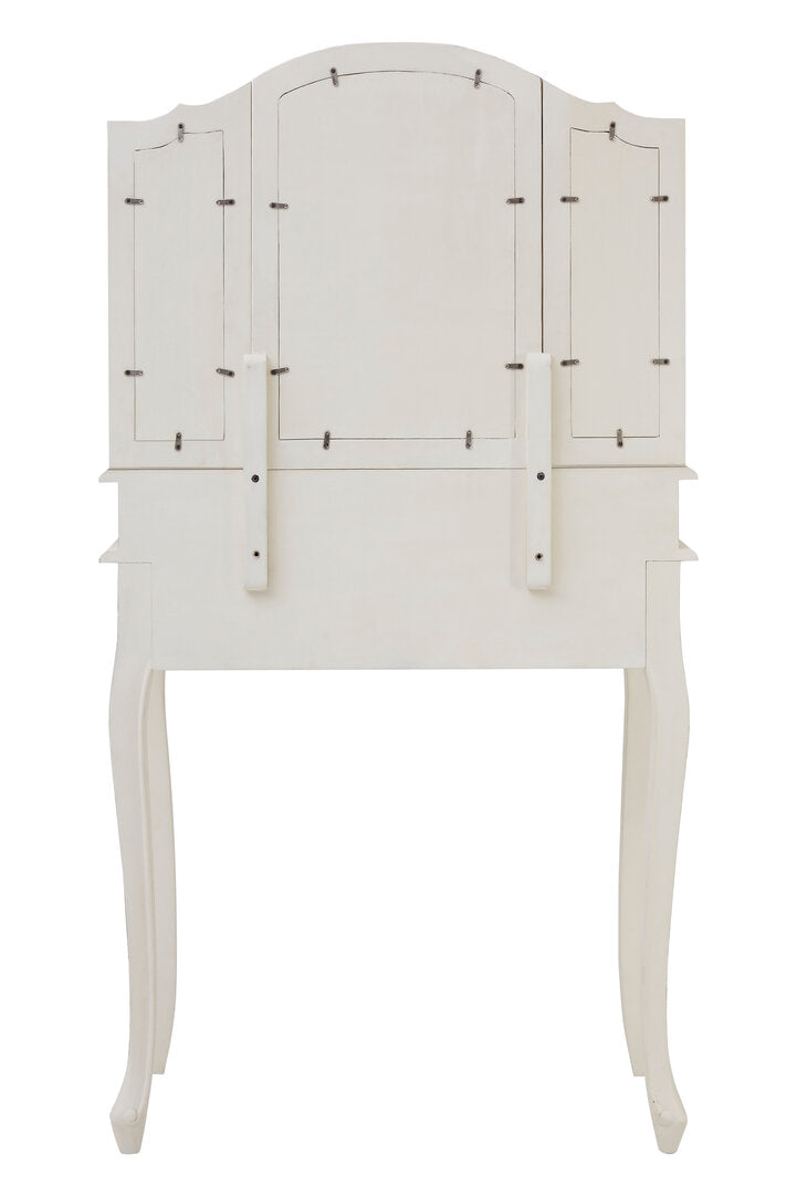 Vienne White Dressing Table With Mirror