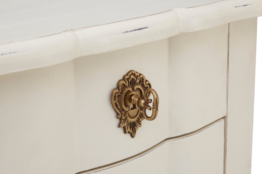 Vienne 5 Drawer Small White Chest With Jewellery Storage