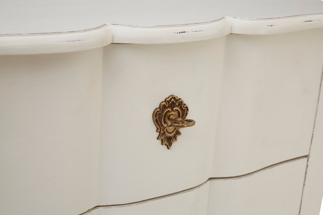 Vienne 5 Drawer White Chest