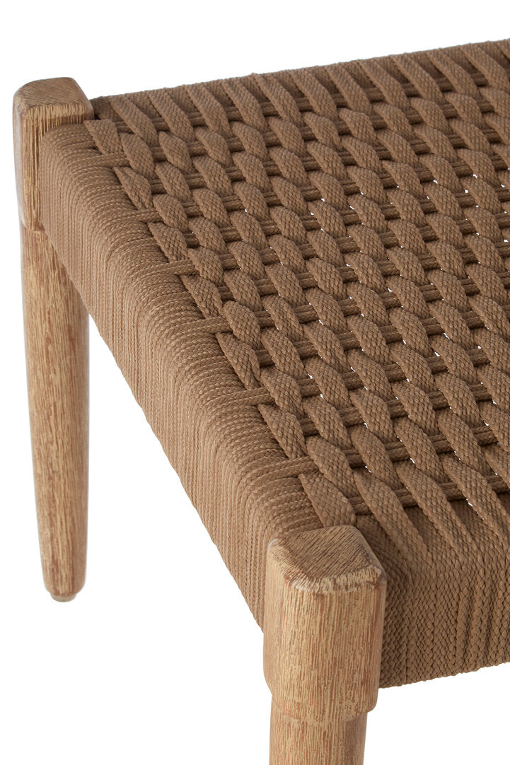Kora Woven Rope Footstool
