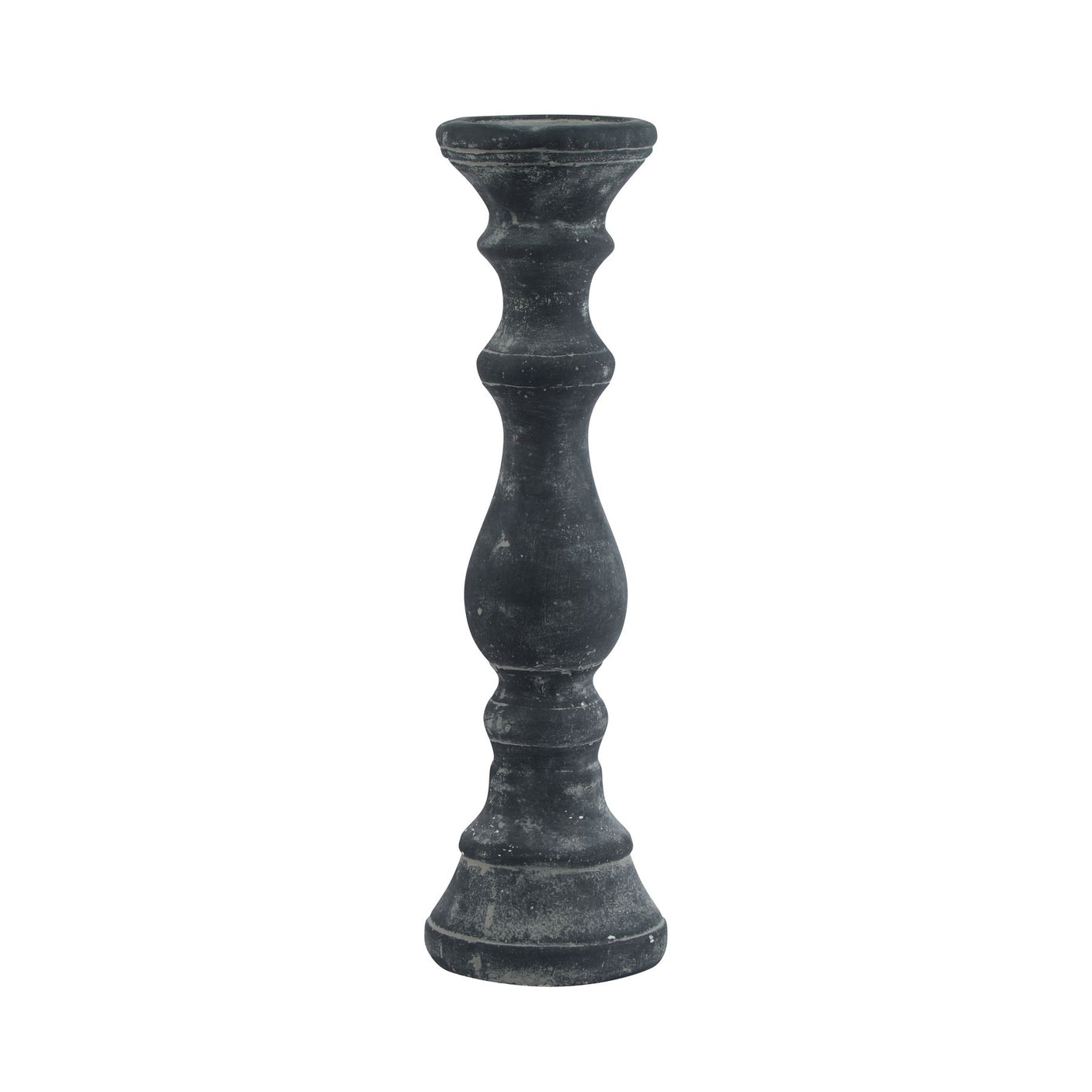 Amalfi Grey Column Candle Holder