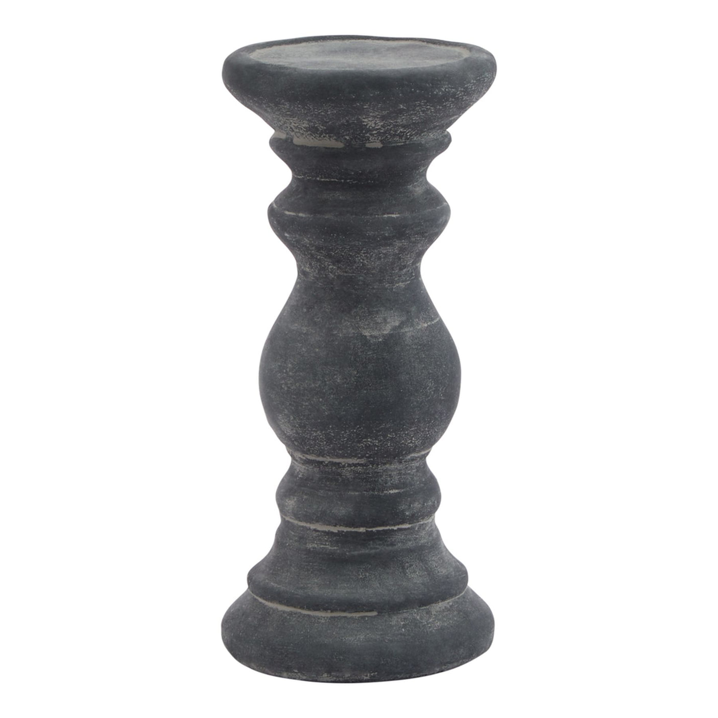 Amalfi Grey Column Candle Holder