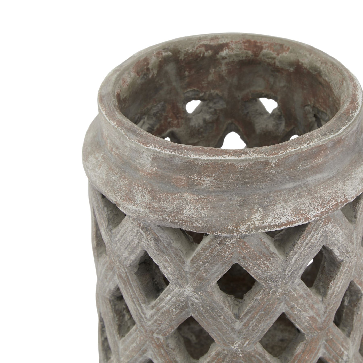 Siena Brown Lattice Lantern