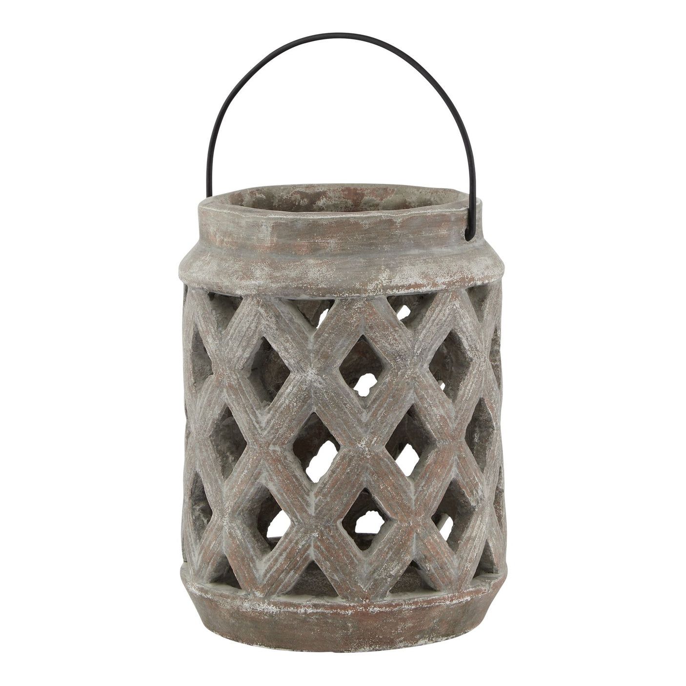 Siena Brown Lattice Lantern
