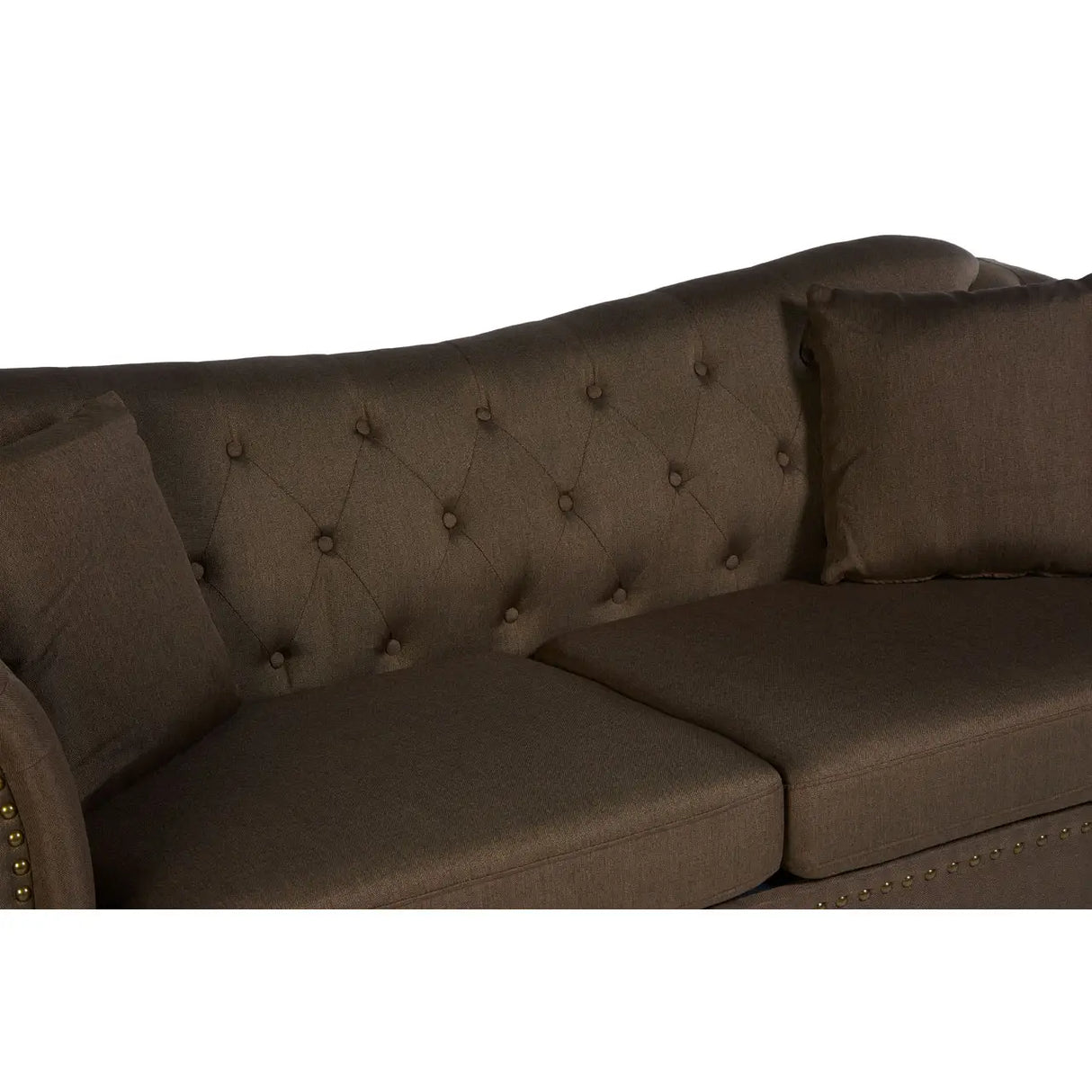 Painswick Three Seater Natural Chesterfield Sofa