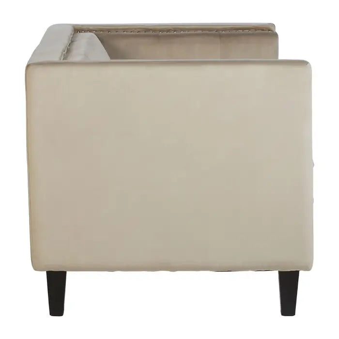 Calisa Two Seater Mink Velvet Sofa