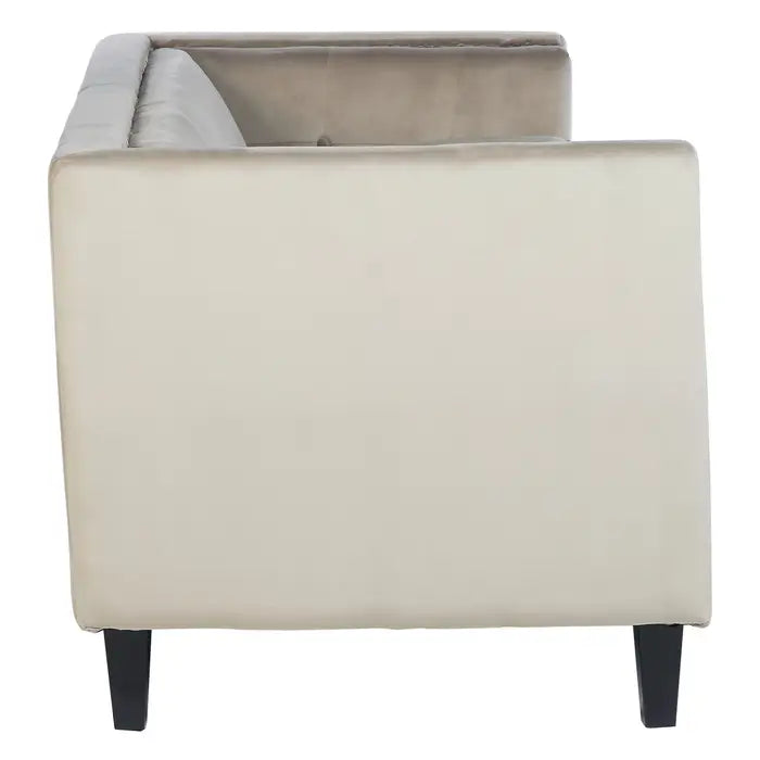 Calisa Three Seater Mink Velvet Sofa