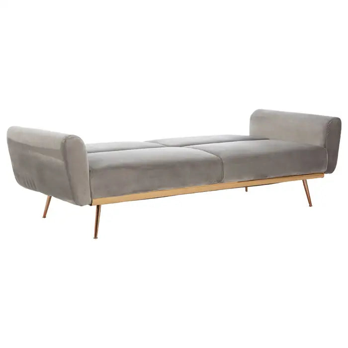 Broadway Grey Velvet Sofa Bed