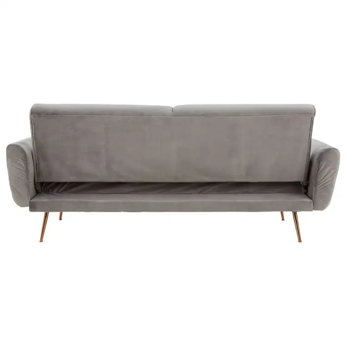 Broadway Grey Velvet Sofa Bed