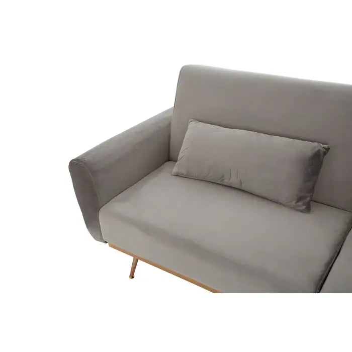 Broadway Grey Velvet Sofa Bed