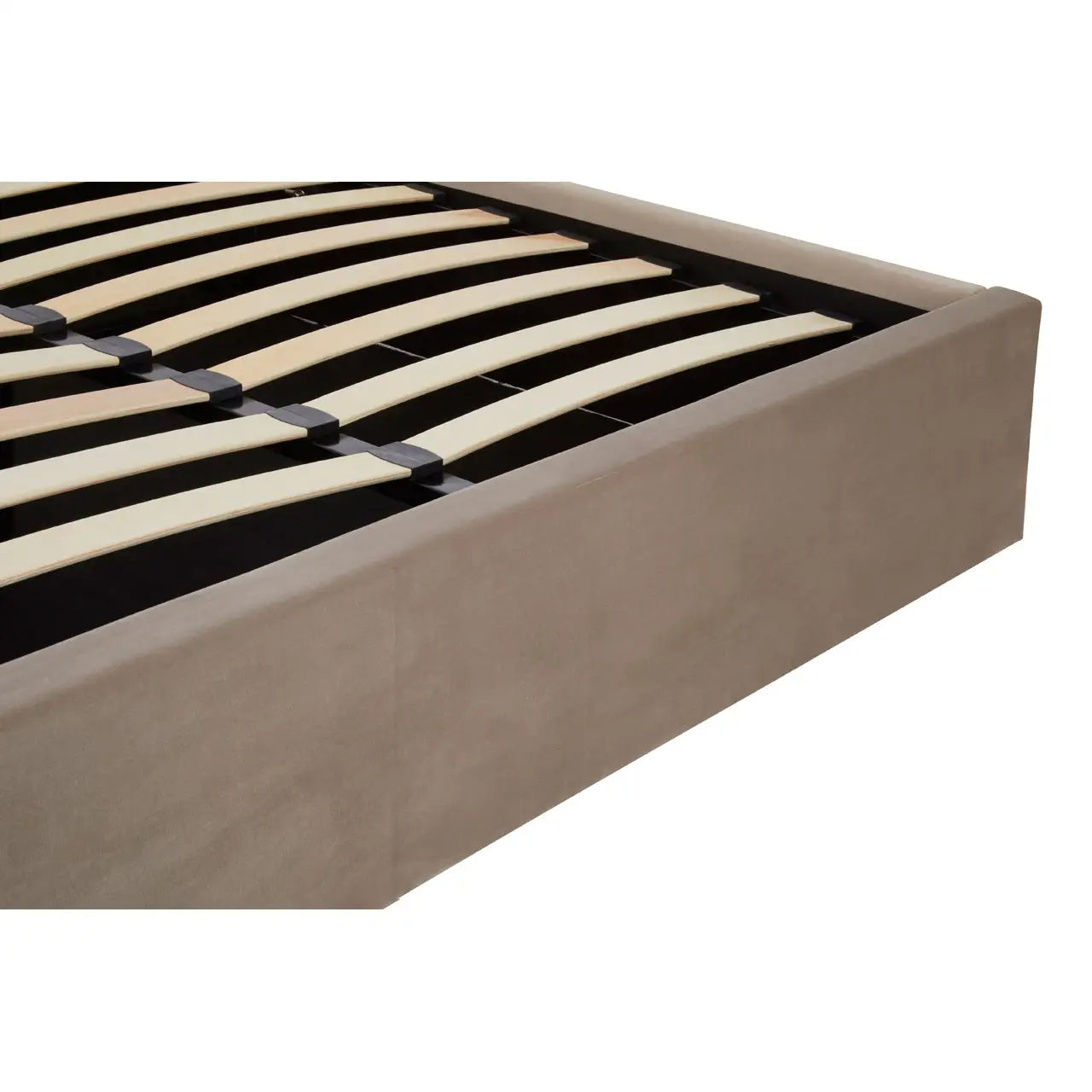 Helena Mink Velvet Ottoman Bed