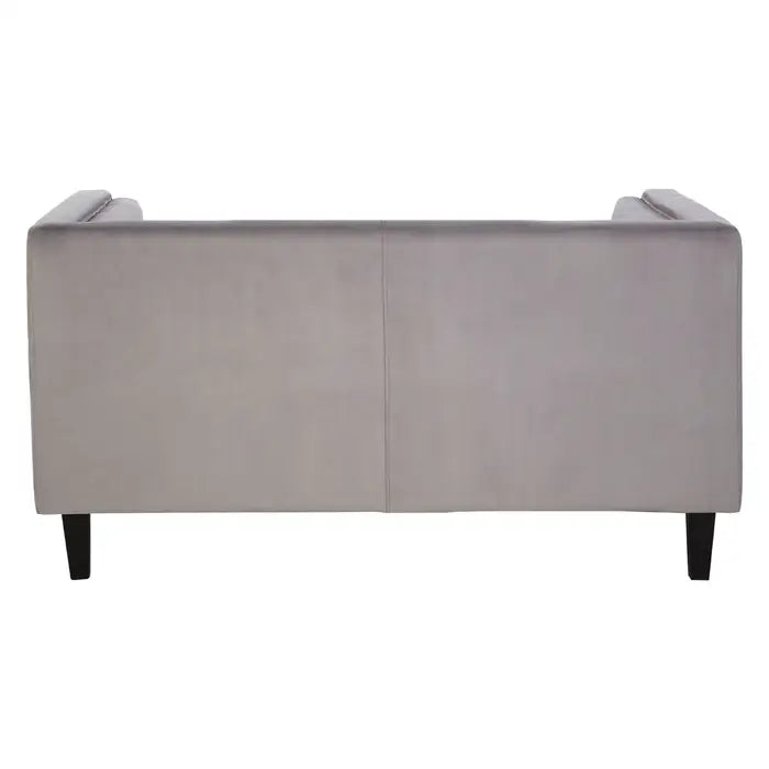 Calisa Two Seater Grey Velvet Sofa