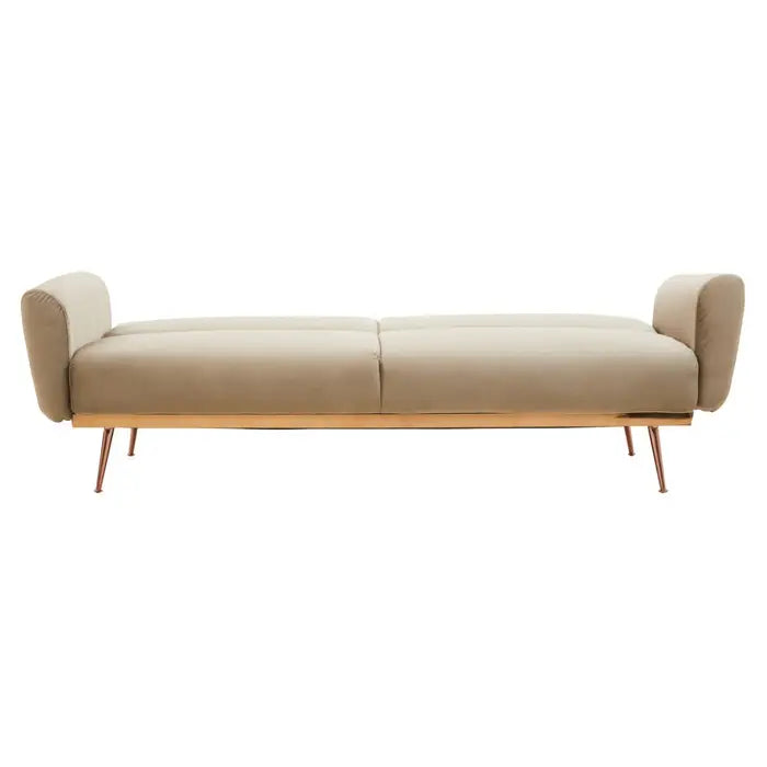 Broadway Mink Velvet Sofa Bed
