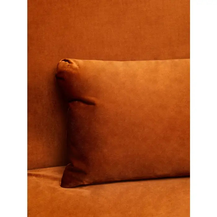 Broadway Orange Velvet Sofa Bed
