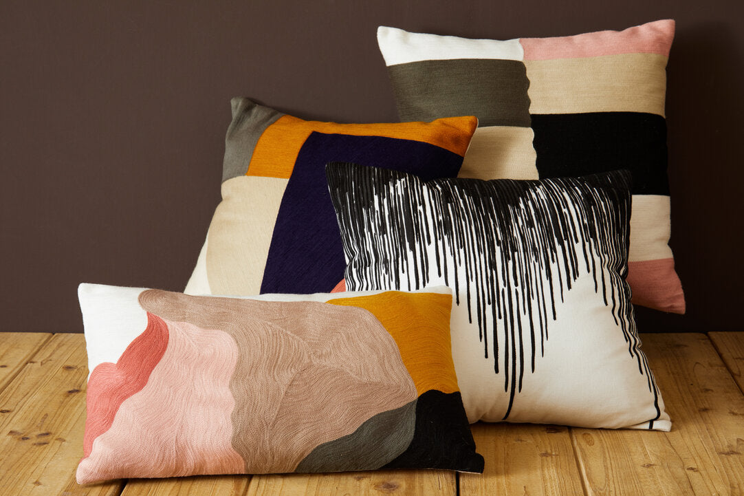 Nuvia Elora Abstract Multi Coloured Cushion