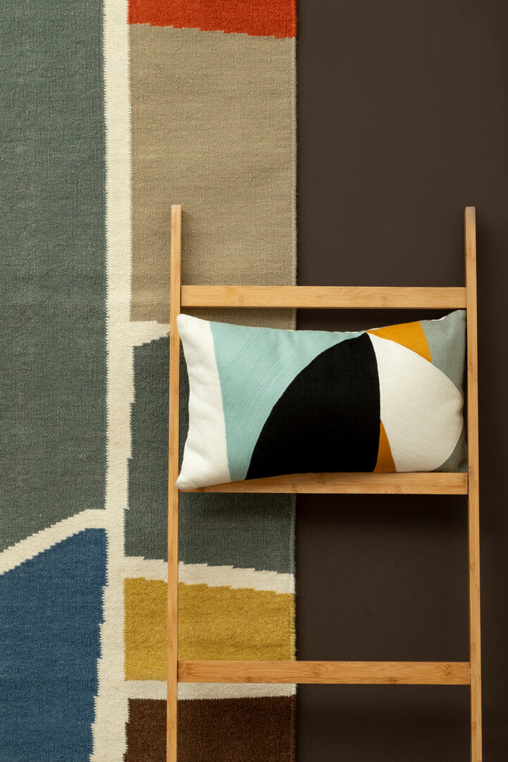 Nuvia Elora Multi Colour Rectangular Cushion