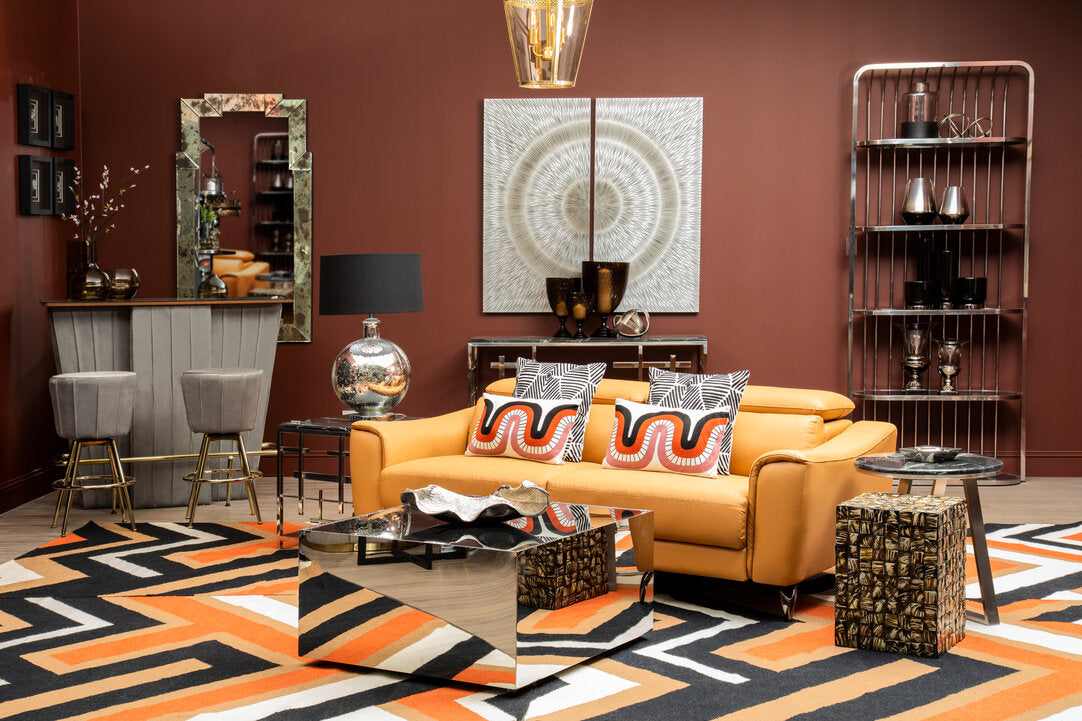 Nuvia Elora Curve Pattern Rectangular Cushion