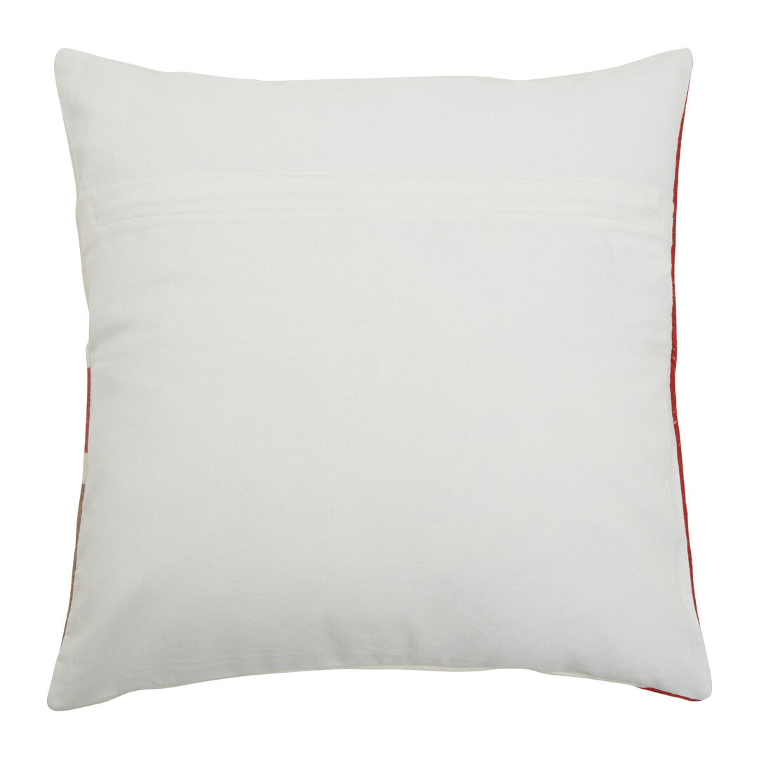 Nuvia Elora Red And White Tonal Cushion