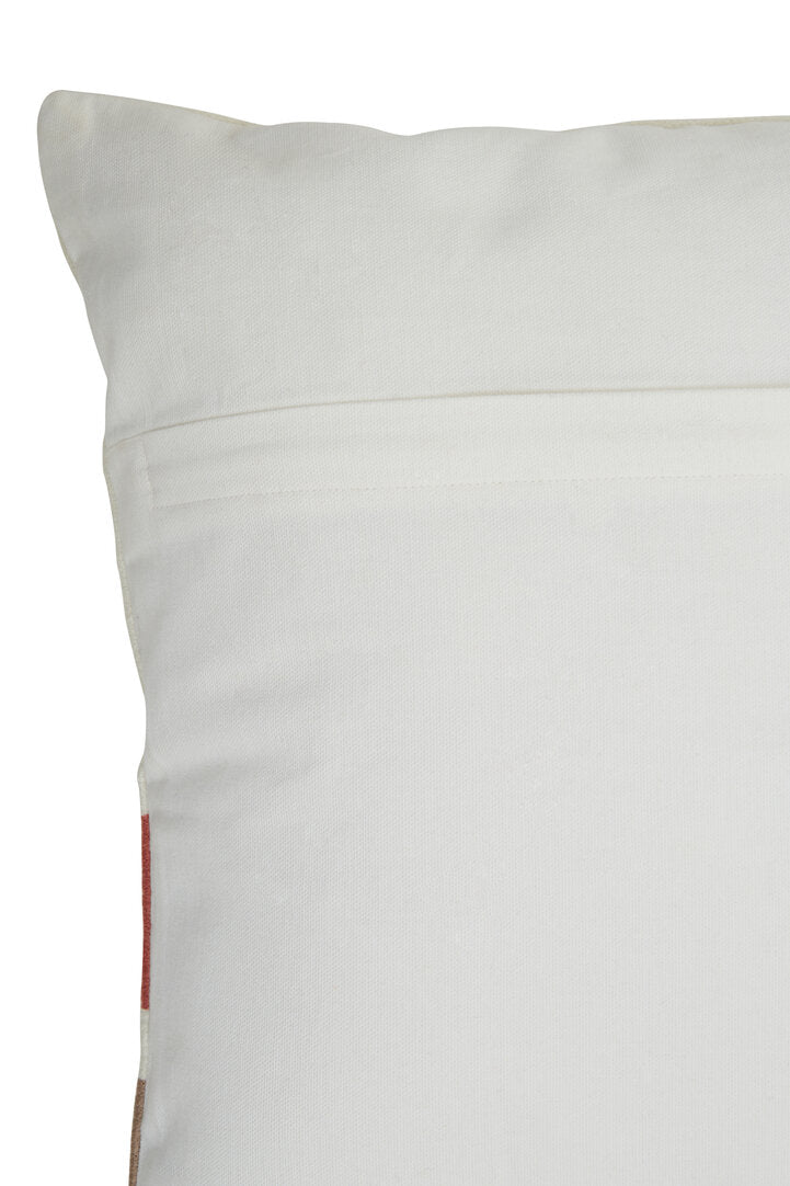 Nuvia Elora Red And White Tonal Cushion