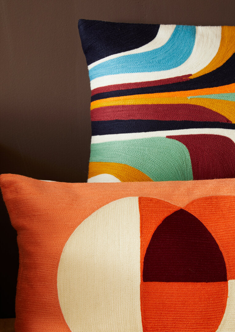 Nuvia Elora Multicolour Rectangular Cushion