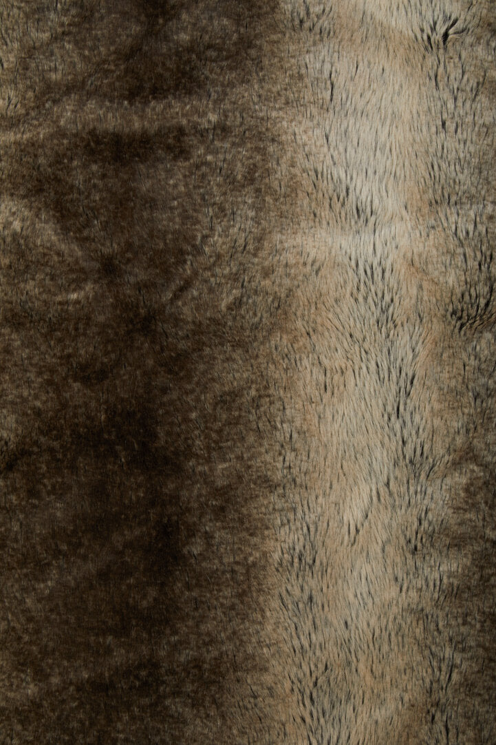 Nuvia Velura Mocha Ombre Fur Throw