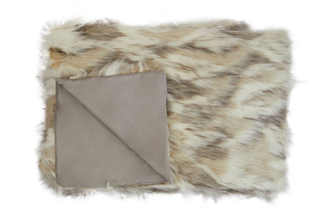 Nuvia Velura Natural Fur Throw