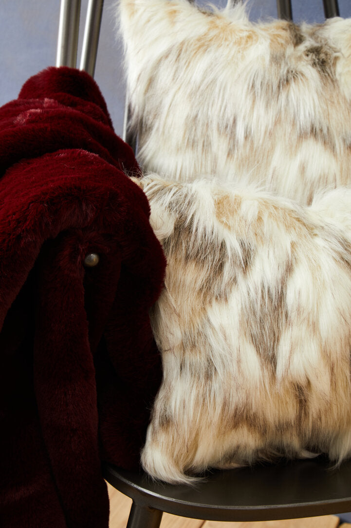 Nuvia Velura Natural Fur Square Fur Cushion