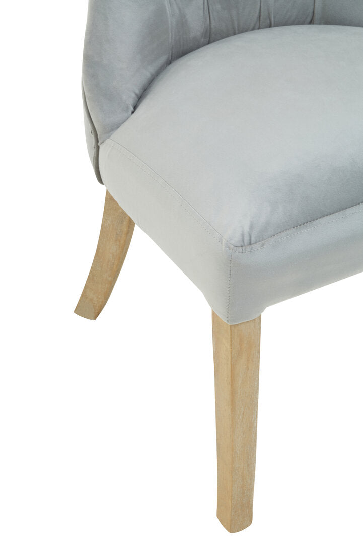 Westbury House Grey Buttoned Dining Chair