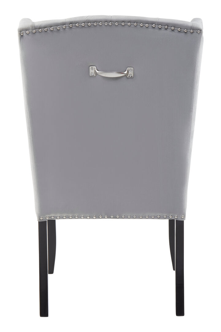 Westbury House Grey Velvet Dining Chair