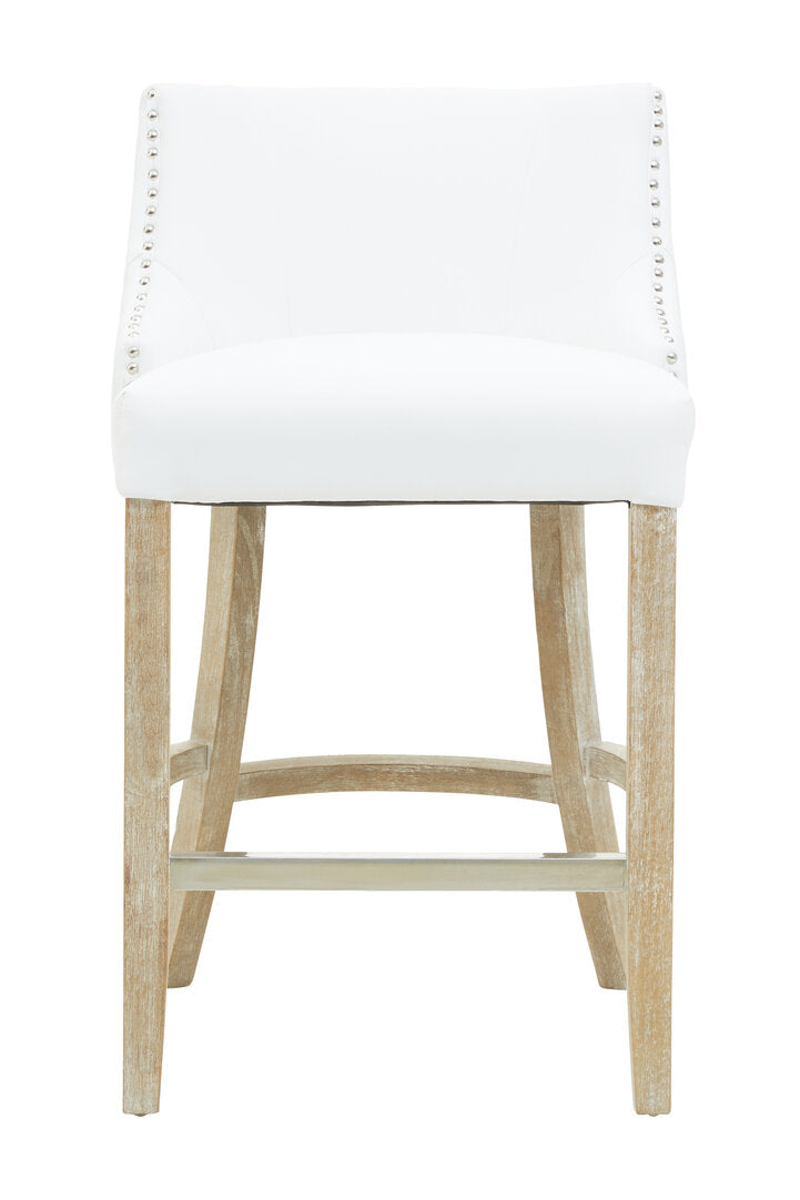 Westbury House White Stud Bar Chair