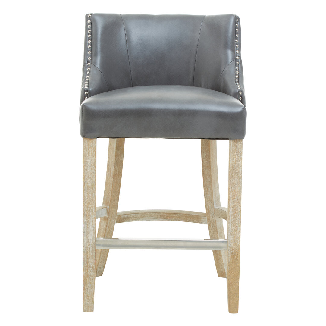 Westbury House Grey Stud Bar Chair